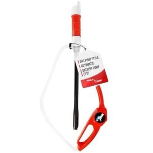 Battery Powered Fuel, Liquid, Gas, Water Transfer Portable Pump with Easy Light